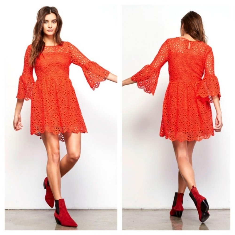 NWT, Jack by BB Dakota Lauper Eyelet Mini Dress